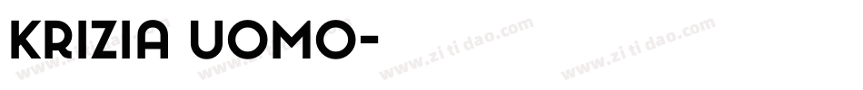Krizia Uomo字体转换